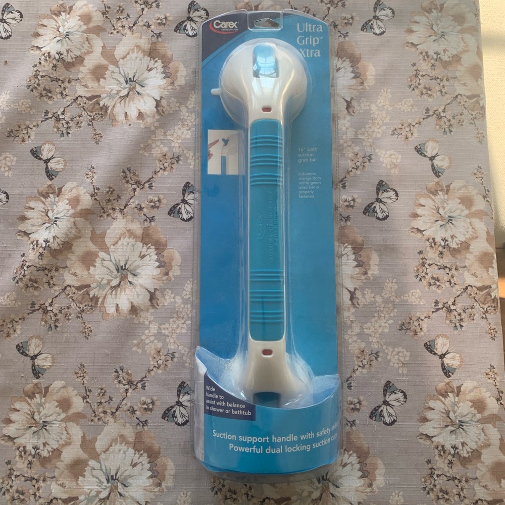 Carex Ultra Grip Suction Support Handle helps you in and out of your TUB
